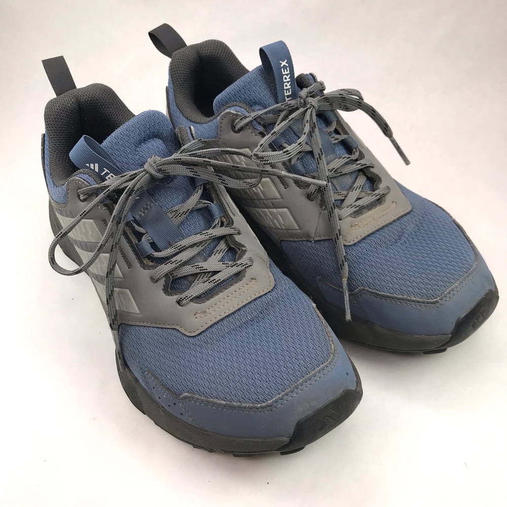 Adidas Men's Size 9 Terrex Tracefinder 2 Trail Running Blue Shoes Low